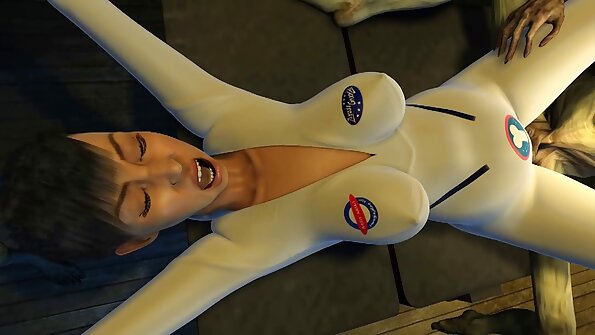 Lana Rhodes lutscht seinen Schwanz, während er den Joystick benutzt